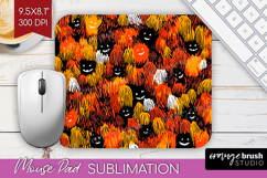 Halloween Mouse Pad Sublimation - Brush Stroke Mousepad PNG Product Image 1