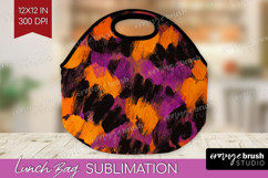 Halloween Lunch Bag - Brush Stroke Lunch Bug PNG Sublimation Product Image 1