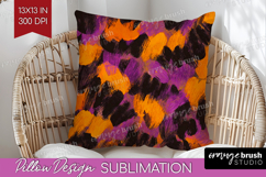 Halloween Pillow Sublimation - Brush Stroke Pillow Cover PNG Product Image 1