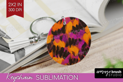 Halloween Keychain PNG - Brush Stroke Keychain Sublimation Product Image 1