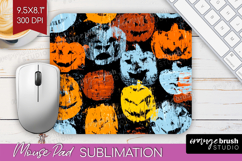 Halloween Mouse Pad Sublimation - Brush Stroke Mousepad PNG Product Image 1