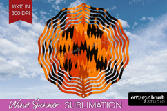 Halloween Wind Spinner Sublimation PNG - Brush Stroke Round Product Image 1