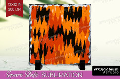 Halloween Slate PNG - Brush Stroke Square Slate Sublimation Product Image 1