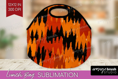 Halloween Lunch Bag - Brush Stroke Lunch Bug PNG Sublimation Product Image 1