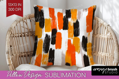 Halloween Pillow Sublimation - Brush Stroke Pillow Cover PNG Product Image 1