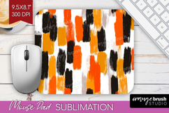 Halloween Mouse Pad Sublimation - Brush Stroke Mousepad PNG Product Image 1
