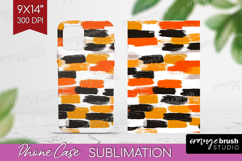 Halloween Phone Case PNG - Brush Stroke Case PNG Sublimation Product Image 1