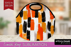 Halloween Lunch Bag - Brush Stroke Lunch Bug PNG Sublimation Product Image 1