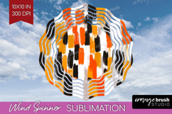 Halloween Wind Spinner Sublimation PNG - Brush Stroke Round Product Image 1