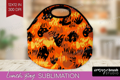 Halloween Lunch Bag - Brush Stroke Lunch Bug PNG Sublimation Product Image 1