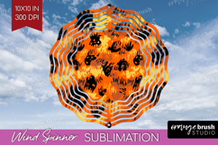 Halloween Wind Spinner Sublimation PNG - Brush Stroke Round Product Image 1