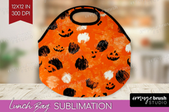 Halloween Lunch Bag - Brush Stroke Lunch Bug PNG Sublimation Product Image 1