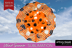 Halloween Wind Spinner Sublimation PNG - Brush Stroke Round Product Image 1