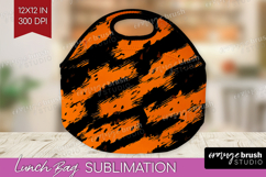 Halloween Lunch Bag - Brush Stroke Lunch Bug PNG Sublimation Product Image 1