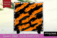 Halloween Slate PNG - Brush Stroke Square Slate Sublimation Product Image 1