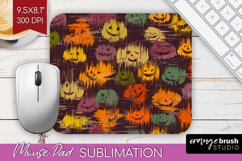 Halloween Mouse Pad Sublimation - Brush Stroke Mousepad PNG Product Image 1