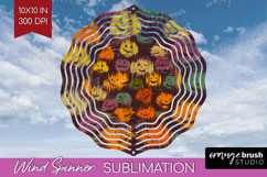 Halloween Wind Spinner Sublimation PNG - Brush Stroke Round Product Image 1