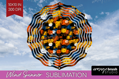 Halloween Wind Spinner Sublimation PNG - Brush Stroke Round Product Image 1