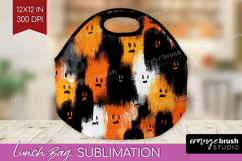 Halloween Lunch Bag - Brush Stroke Lunch Bug PNG Sublimation Product Image 1