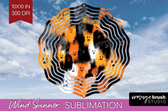Halloween Wind Spinner Sublimation PNG - Brush Stroke Round Product Image 1