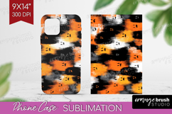 Halloween Phone Case PNG - Brush Stroke Case PNG Sublimation Product Image 1