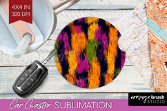 Halloween Car Coaster - Brush Stroke Coaster PNG Sublimation Product Image 1
