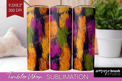 Halloween Tumbler Wrap - Brush Stroke Tumbler PNG Product Image 1