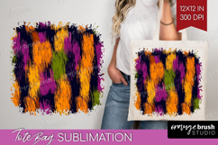 Halloween Tote Bag - Brush Stroke Tote Bag PNG Sublimation Product Image 1