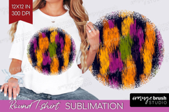 Halloween Round Tshirt Background - Brush Stroke PNG Product Image 1