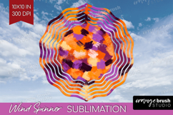 Halloween Wind Spinner Sublimation PNG - Brush Stroke Round Product Image 1