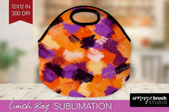 Halloween Lunch Bag - Brush Stroke Lunch Bug PNG Sublimation Product Image 1