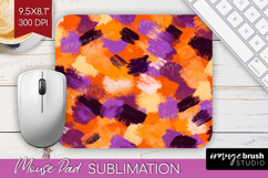 Halloween Mouse Pad Sublimation - Brush Stroke Mousepad PNG Product Image 1