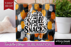 Halloween Quote Tumbler Wrap - Sarcastic Tumbler PNG Product Image 1