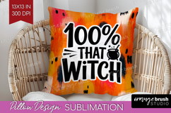 Halloween Quote Pillow Sublimation - Sarcastic Pillow Cover Product Image 1