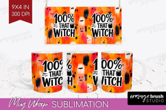 Halloween Quote Mug Wrap - Sarcastic Mug PNG Sublimation Product Image 1