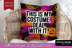 Halloween Quote Pillow Sublimation - Sarcastic Pillow Cover Product Image 1