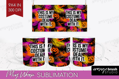 Halloween Quote Mug Wrap - Sarcastic Mug PNG Sublimation Product Image 1