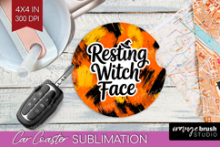 Halloween Quote Car Coaster - Sarcastic Coaster PNG Product Image 1