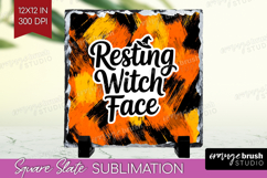 Halloween Quote Slate PNG - Sarcastic Square Slate Product Image 1
