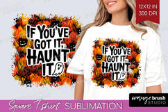 Halloween Quote Square Tshirt Background - Sarcastic PNG Product Image 1