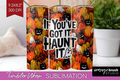 Halloween Quote Tumbler Wrap - Sarcastic Tumbler PNG Product Image 1
