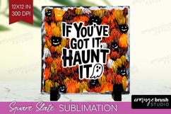 Halloween Quote Slate PNG - Sarcastic Square Slate Product Image 1
