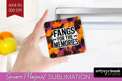 Halloween Quote Magnet Sublimation - Sarcastic Square Magnet Product Image 1