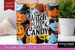 Halloween Quote Tumbler Wrap - Sarcastic Tumbler PNG Product Image 1