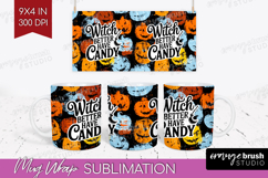 Halloween Quote Mug Wrap - Sarcastic Mug PNG Sublimation Product Image 1