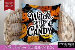Halloween Quote Pillow Sublimation - Sarcastic Pillow Cover Product Image 1