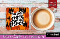 Halloween Quote Square Coaster - Sarcastic Coaster PNG Product Image 1