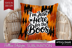 Halloween Quote Pillow Sublimation - Sarcastic Pillow Cover Product Image 1