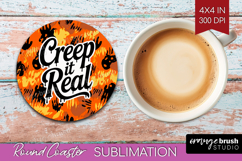 Halloween Quote Round Coaster - Sarcastic Coaster PNG Product Image 1