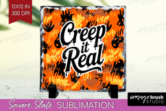 Halloween Quote Slate PNG - Sarcastic Square Slate Product Image 1
